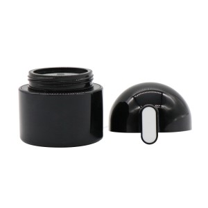 Gaya Anyar High Quality Black 50g Plastik ABS Kosmetik Wadah Cream Jar
